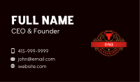 Luxury Bull Restaurant Business Card Image Preview
