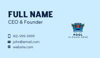 Pool Resort Lettermark Business Card Image Preview