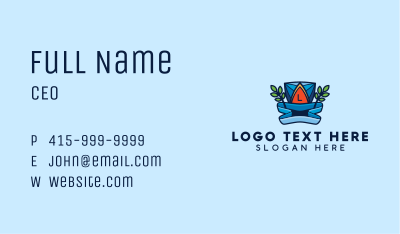 Pool Resort Lettermark Business Card Image Preview