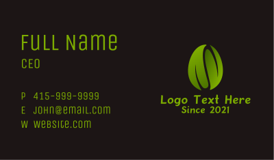 Nature Leaf Garden  Business Card Image Preview