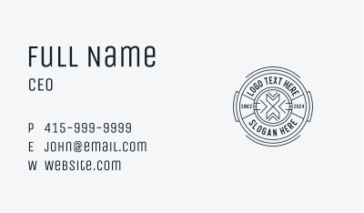 Generic  Arrow Letter X Business Card Image Preview