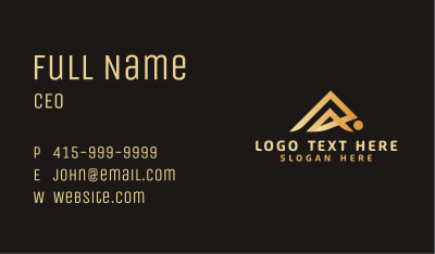 Luxury Mountain Peak Business Card Image Preview
