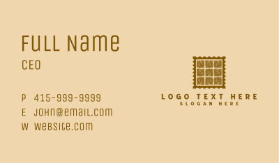 Artisan Woodwork Stamp Business Card Image Preview