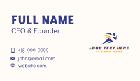 Sports Athlete Running Business Card Image Preview