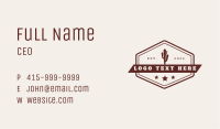 Western Desert Signage Business Card Image Preview