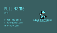 Sword Ninja Gaming Business Card Image Preview