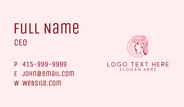 Surprised Woman Beauty  Business Card Design Image Preview