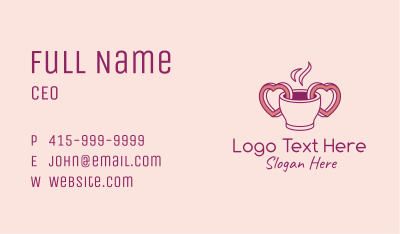 Coffee Date Drink Business Card Image Preview