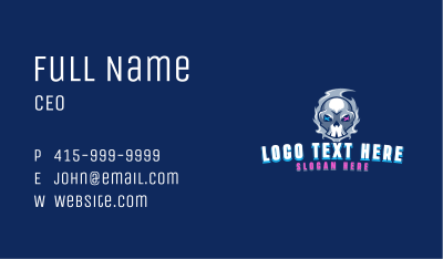 Skull Spooky Gaming Business Card Image Preview