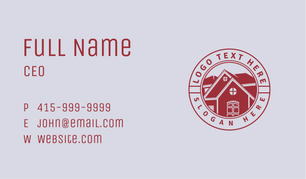 House Realty Badge Business Card Design Image Preview