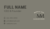 Masculine Athlete Lettermark Business Card Image Preview