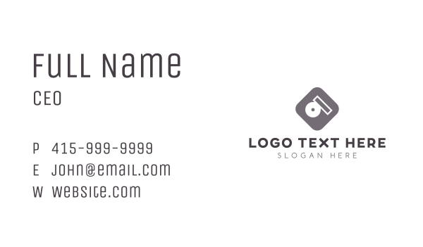 Modern Multimedia App Business Card Design Image Preview