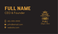 Coffee Temple Outline Business Card Image Preview