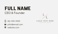 Elegant Professional Letter Business Card Image Preview