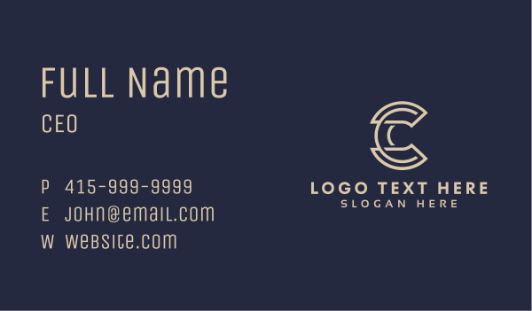 Business Startup Letter C Business Card Design Image Preview