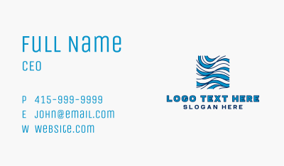 Technology Waves Cyberspace Business Card Image Preview