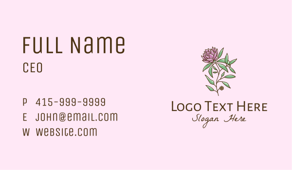 Chrysanthemum Flower  Business Card Design Image Preview