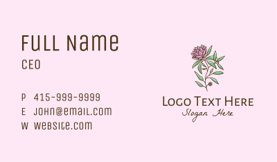 Chrysanthemum Flower  Business Card Image Preview