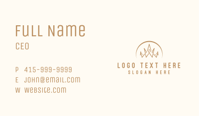 Corporate Finance Crown  Business Card Image Preview