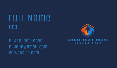 Flame Energy Fuel Business Card Image Preview