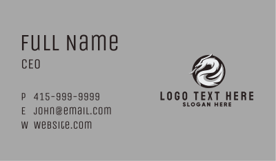 Fierce Dragon Badge Business Card Image Preview