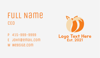 Fox Coffee Shop Business Card Image Preview