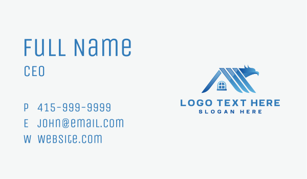 Eagle House Roof  Business Card Design Image Preview