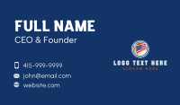 Patriotic American Flag Business Card Design