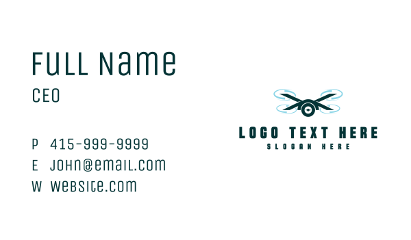 Outdoor Photography Drone Business Card Design Image Preview