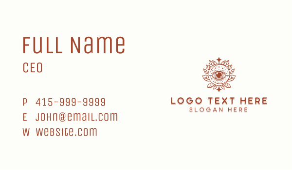 Mystical Moon Eye Business Card Design Image Preview