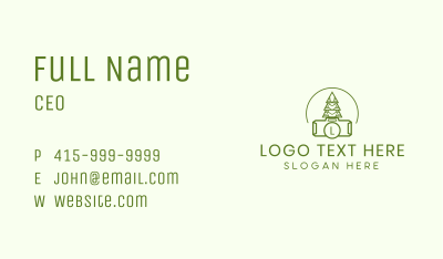 Nature Tree Photography Business Card Image Preview