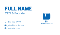 Blue Book Letter D  Business Card Image Preview