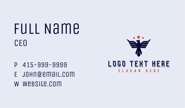 Military Air Force Eagle Business Card Design Image Preview