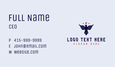Military Air Force Eagle Business Card Image Preview