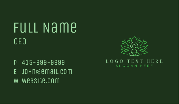 Lotus Spa Zen Business Card Design Image Preview