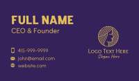 Pretty Gold Lady  Business Card Design