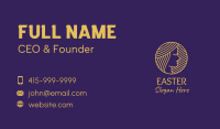 Pretty Gold Lady  Business Card Design