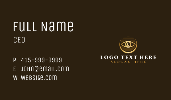 Spiritual Eye Psychic Business Card Design Image Preview