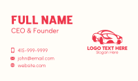 Red Luxury Car Business Card Image Preview