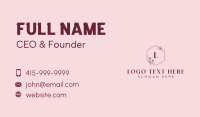 Floral Beauty Boutique Business Card Image Preview