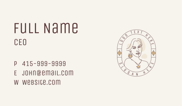 Woman Luxury Accessory Business Card Design Image Preview