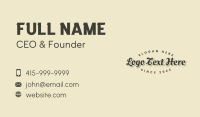 Generic Vintage Cursive  Business Card Design