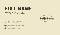 Generic Vintage Cursive  Business Card Design