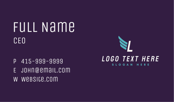 Express Cargo Lettermark Business Card Design Image Preview