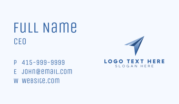 Plane Logistics Courier Business Card Design Image Preview