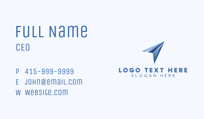 Plane Logistics Courier Business Card Image Preview