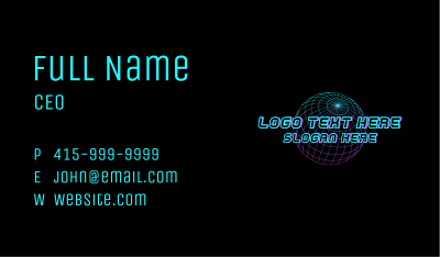 Y2K Futuristic World Business Card Image Preview