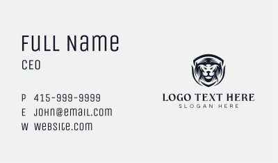 Animal Lion Shield Business Card Image Preview