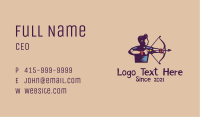Archer Sports Man  Business Card Image Preview