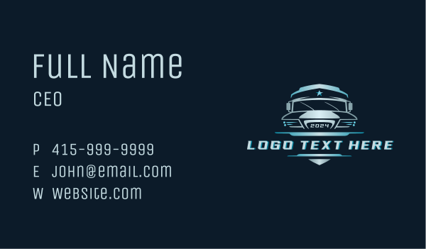 Jeep Vehicle Garage Business Card Design Image Preview